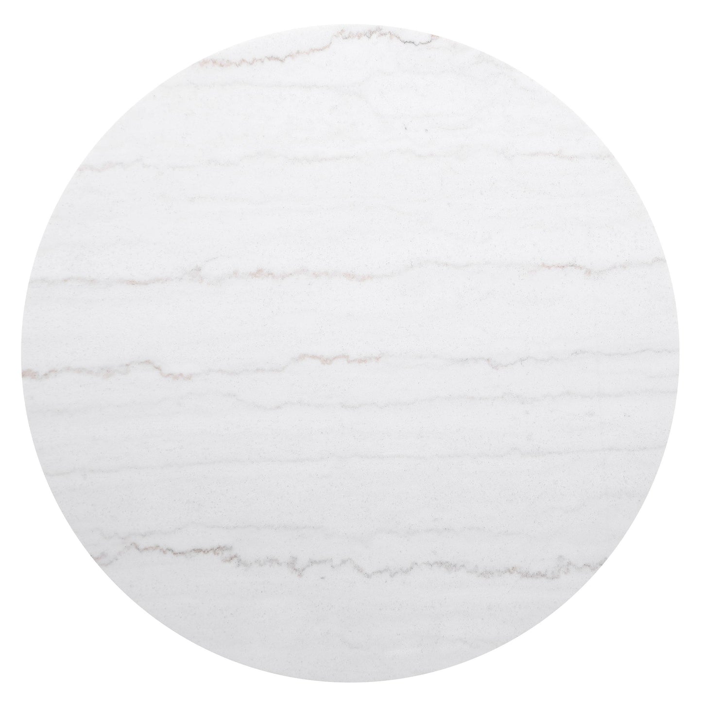 Coaster Furniture Jason 710418 Round Marble Top Coffee Table - White and Charcoal IMAGE 4