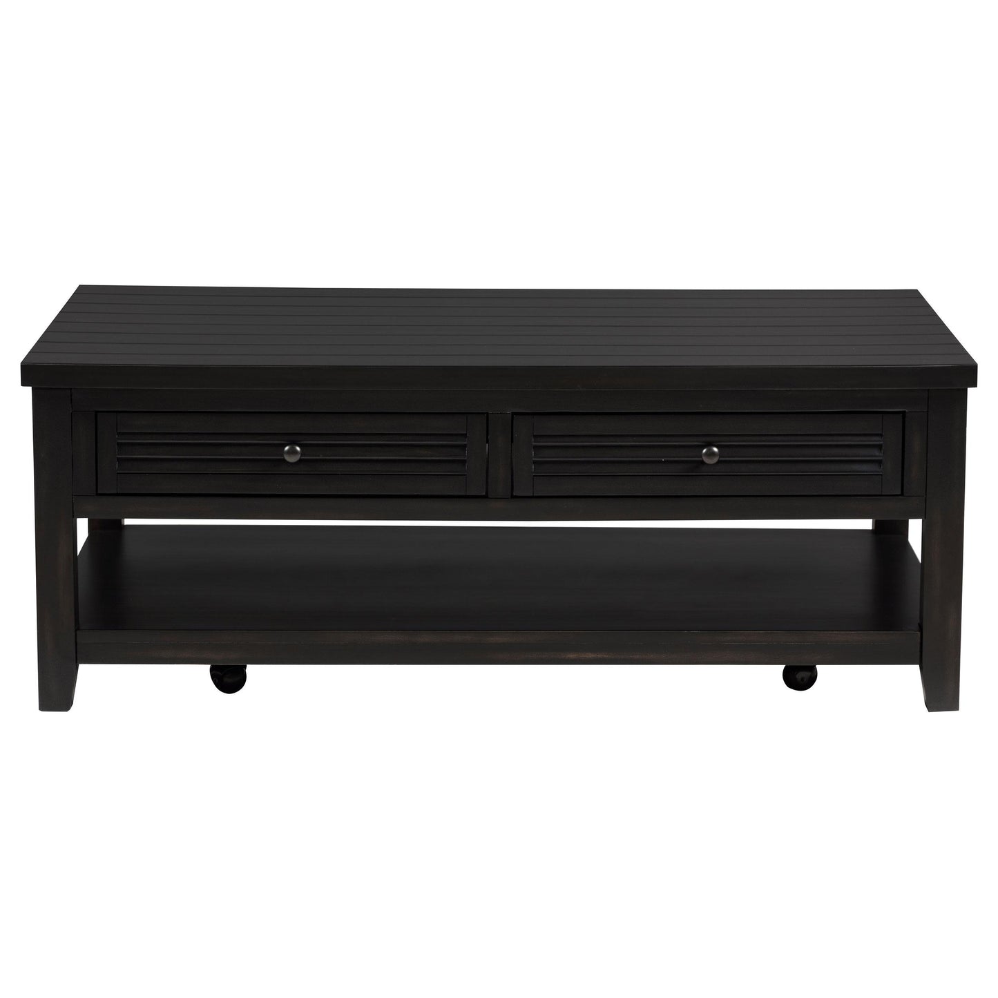 Coaster Furniture Concord 710578 2-Drawer Rectangular Coffee Table - Distressed Java IMAGE 4