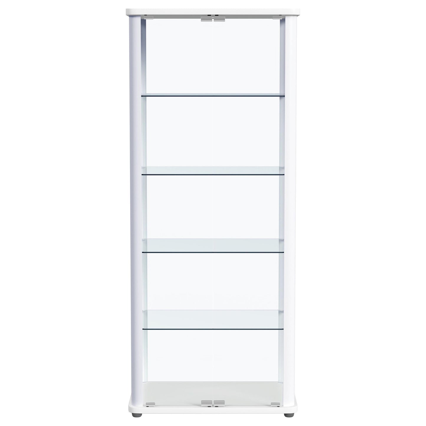 Coaster Furniture Aero 950399 5-shelf Display Curio Cabinet with LED Lighting - White IMAGE 6