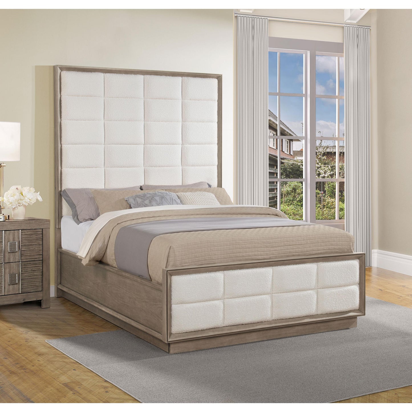 Coaster Furniture Coaster Furniture Durango 223271Q 80-inch Queen Panel Bed - Taupe Oak IMAGE 2