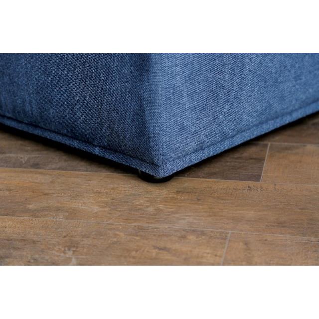 Furniture of America Stavanger FM63001BL-G Curved 3-Seater IMAGE 5