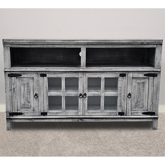 PFC Furniture Industries TV Stand with Cable Management VG-COM8 Media Console - Grey Hacienda IMAGE 1