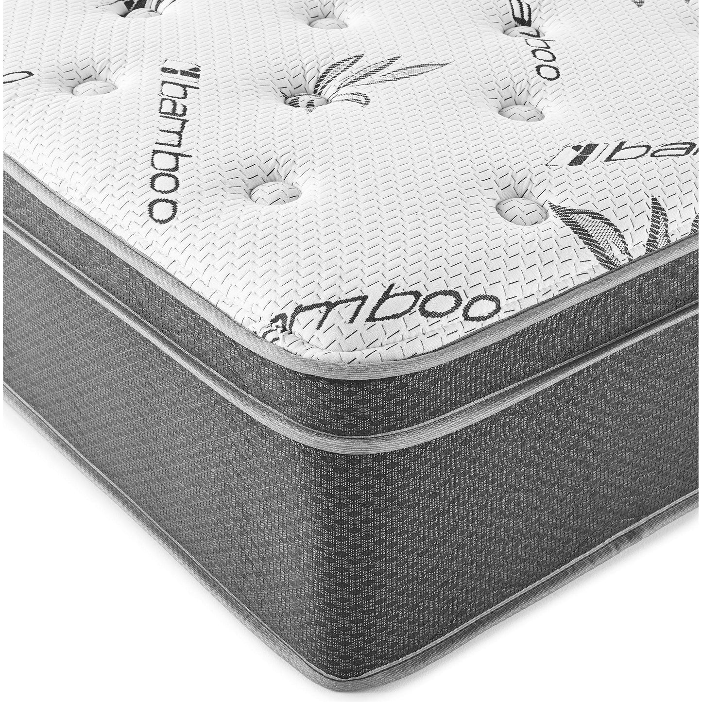 Coaster Furniture Sommet 350363KE 13" Eastern King Bamboo Euro Top Foam Hybrid Mattress IMAGE 2