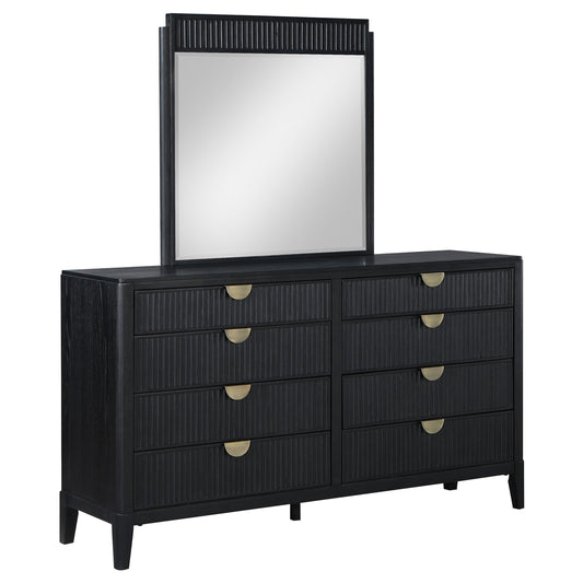 Coaster Furniture Brookmead 224713M 8-Drawer Dresser with Mirror - Black IMAGE 1