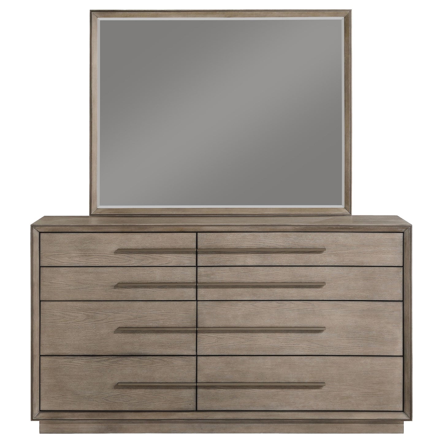 Coaster Furniture Durango 223273M 8-Drawer Dresser and Mirror - Taupe Oak IMAGE 2