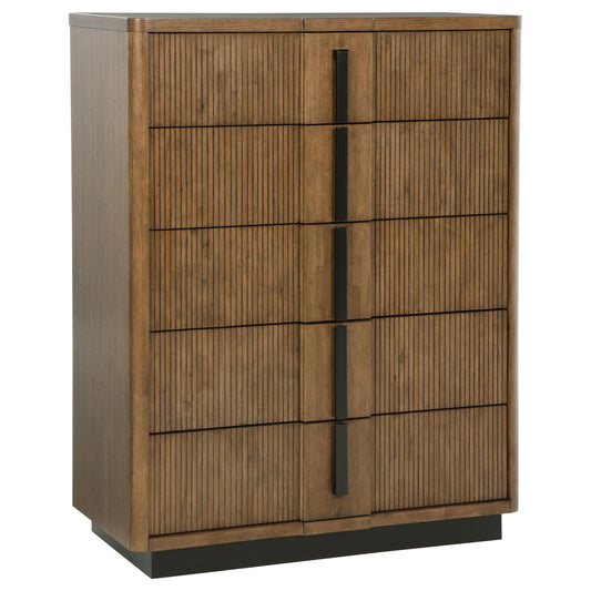 Coaster Furniture Terrace 224905 5-Drawer Chest of Drawers - Ash Brown IMAGE 1