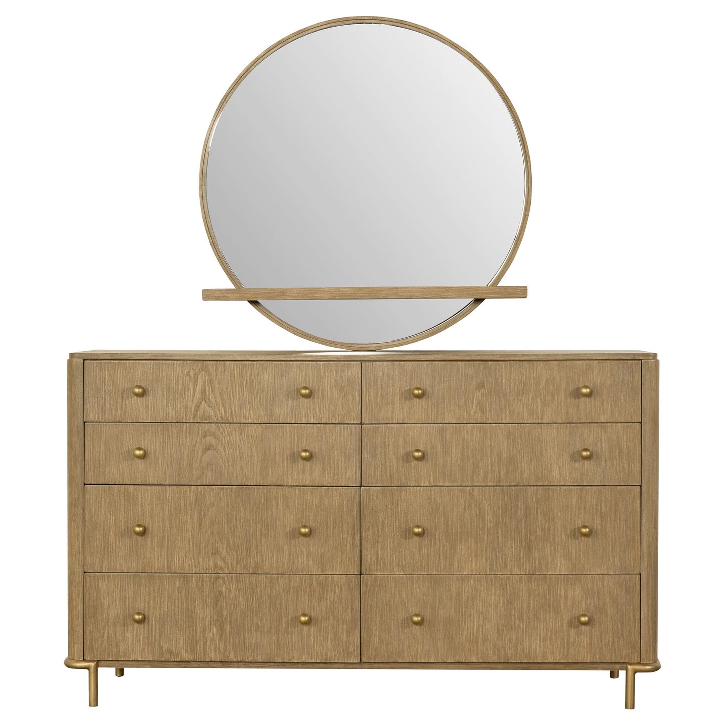 Coaster Furniture Arini 224303M 8-Drawer Dresser with Mirror - Sand Wash IMAGE 2