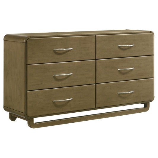 Coaster Furniture Amsbury 224273 6-Drawer Dresser Cabinet - Nutmeg IMAGE 1