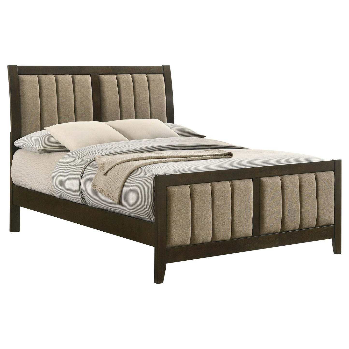 Coaster Furniture Wilkes 224421F 51-inch Upholstered Full Bed - Dark Cocoa IMAGE 2