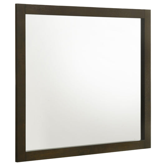 Coaster Furniture Wilkes 224424 Dresser Mirror - Dark Cocoa IMAGE 1