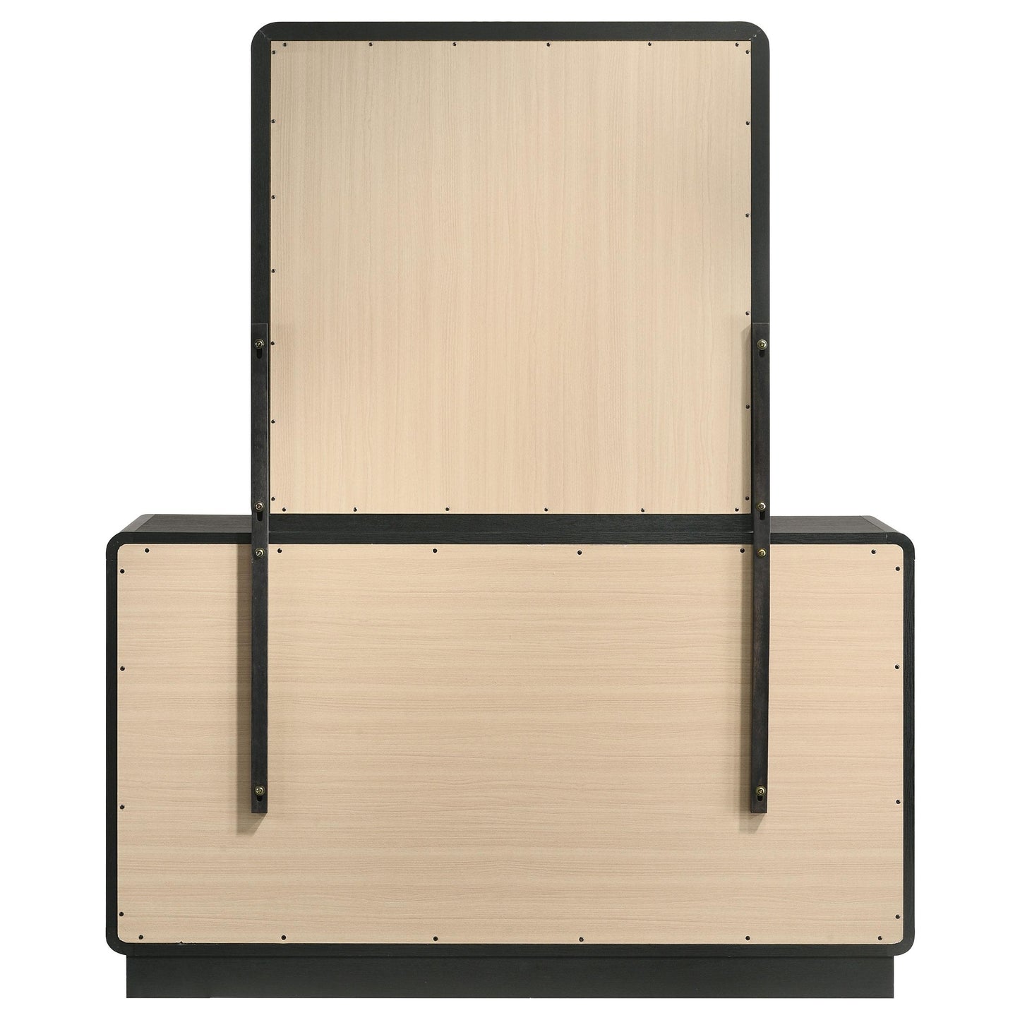 Coaster Furniture Cavelle 223663M 6-Drawer Dresser and Mirror - Black IMAGE 6