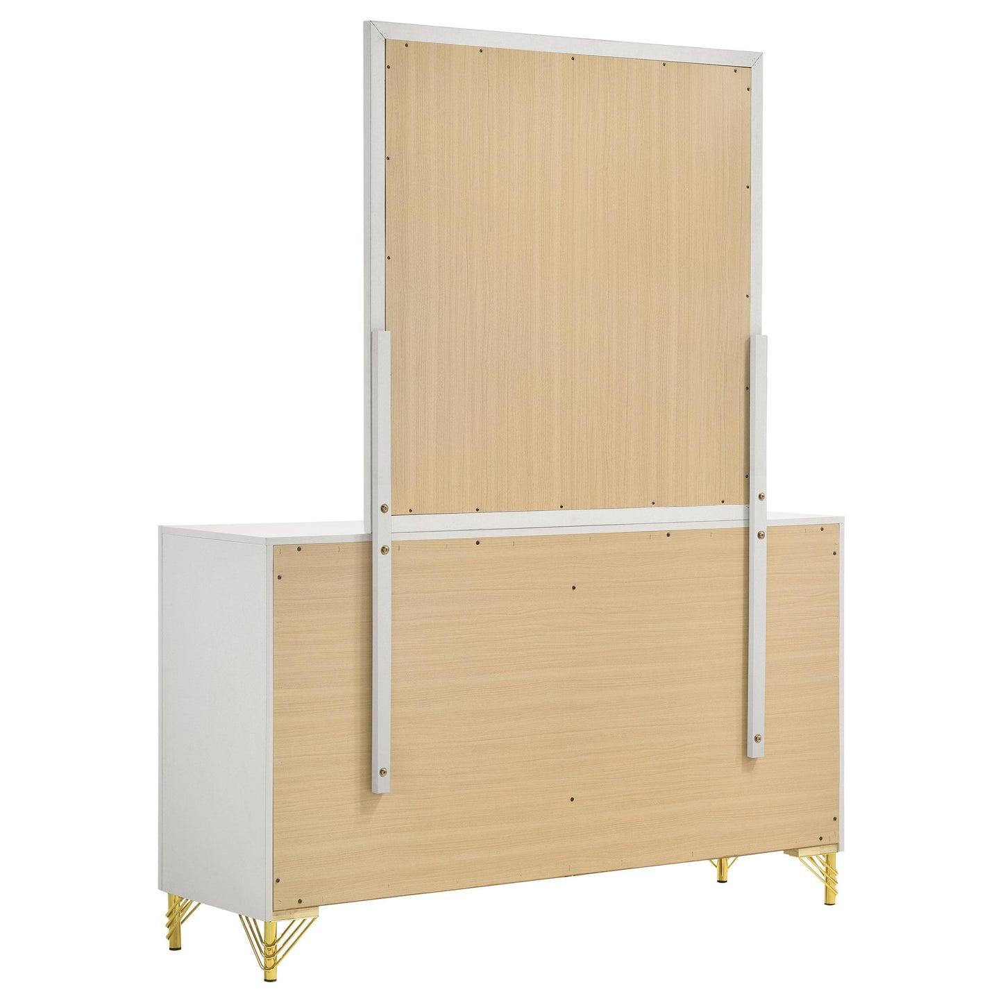 Coaster Furniture Lucia 224733M 6-Drawer Dresser with Mirror - White IMAGE 5