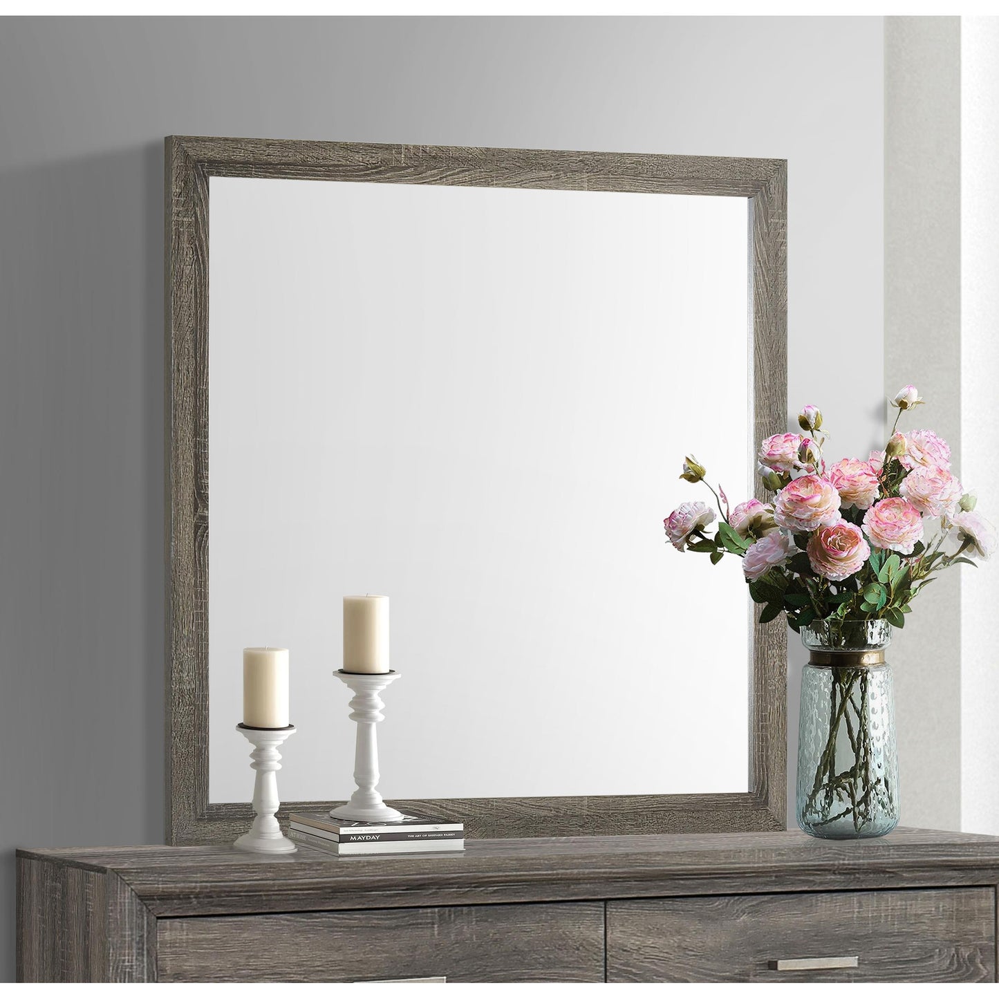 Coaster Furniture Wright 223344 Dresser Mirror - Brown Oak IMAGE 3
