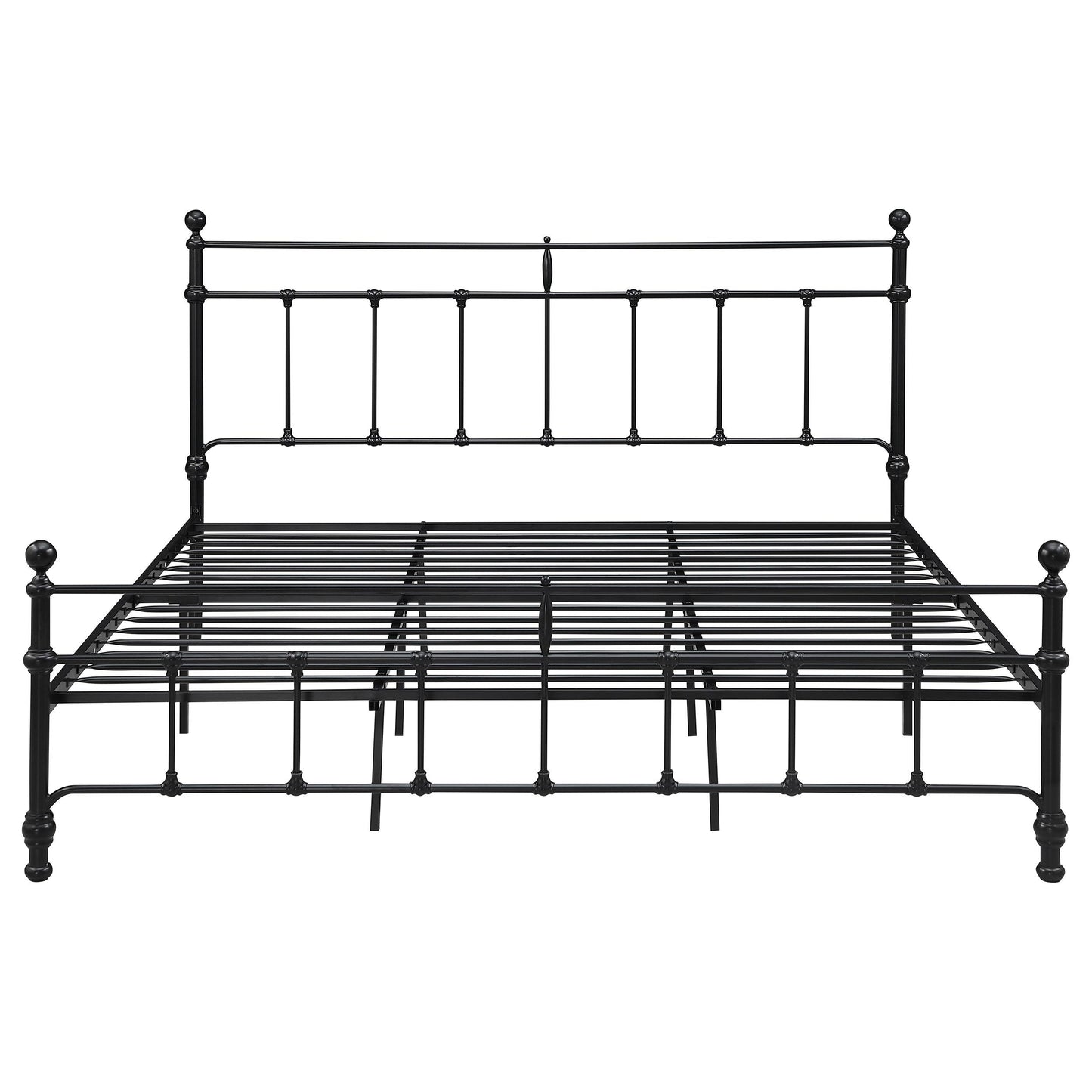 Coaster Furniture Novak 316001KE 48-inch Metal Eastern King Open Frame Bed - Matte Black IMAGE 2