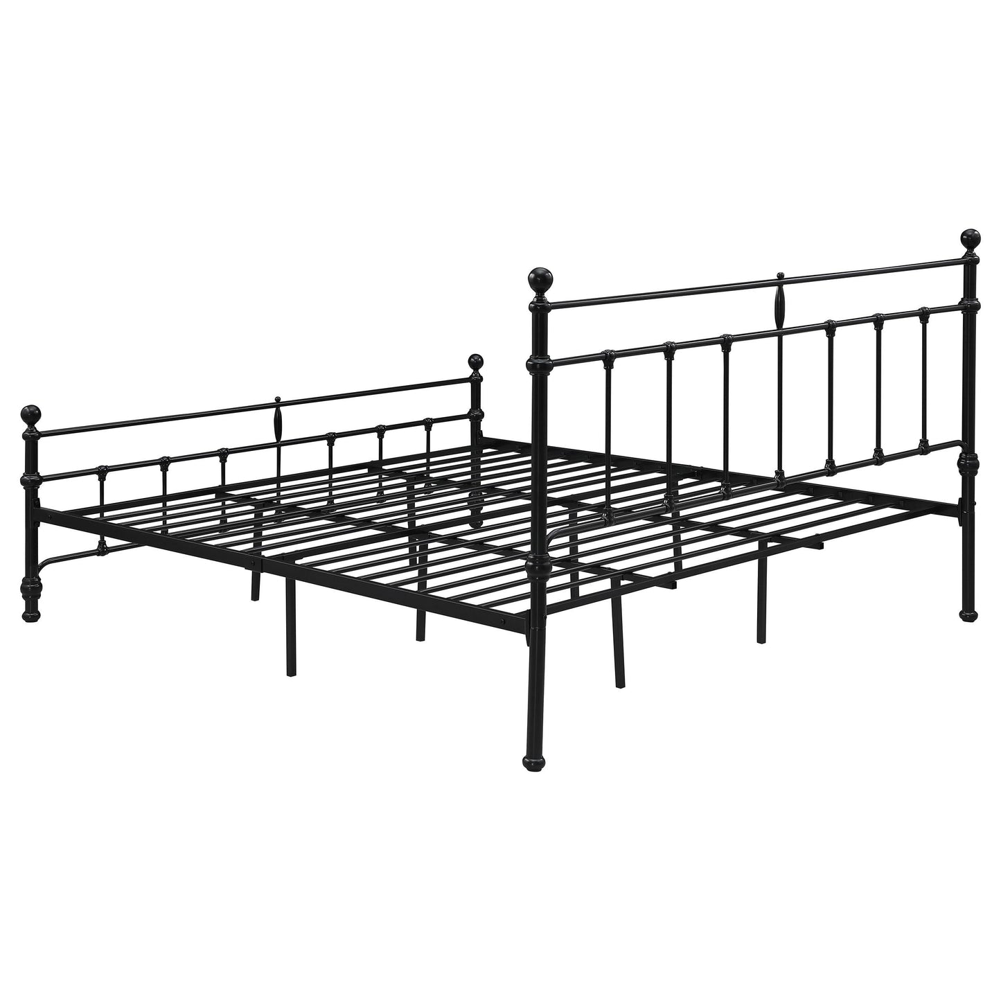 Coaster Furniture Novak 316001KE 48-inch Metal Eastern King Open Frame Bed - Matte Black IMAGE 5