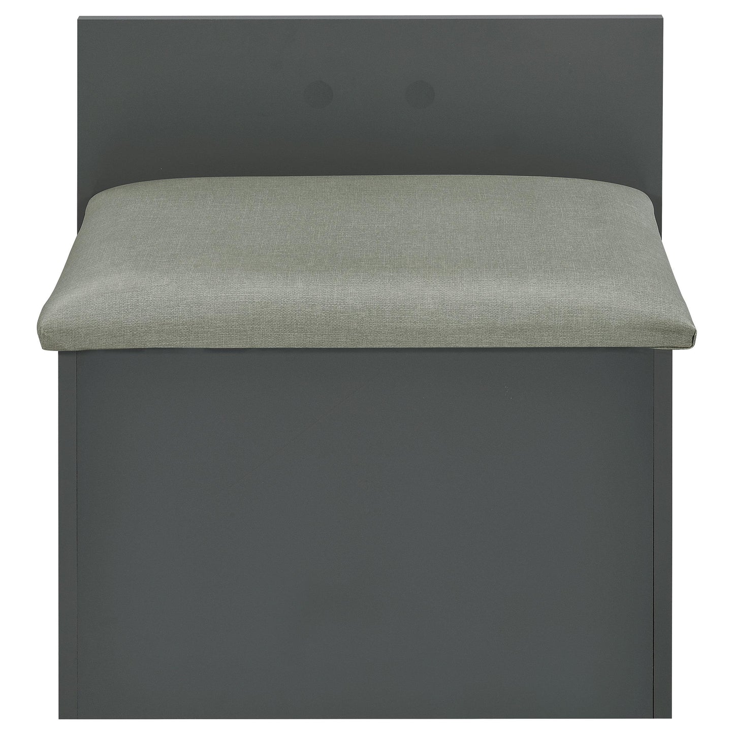 Coaster Furniture Danbury 930210 3-Drawer Makeup Vanity & Stool - Set Grey High Gloss IMAGE 11