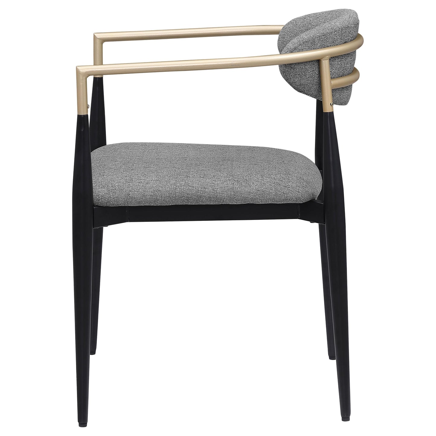 Coaster Furniture Alexis 182682 Fabric Upholstered Dining Arm Chair - Grey IMAGE 4