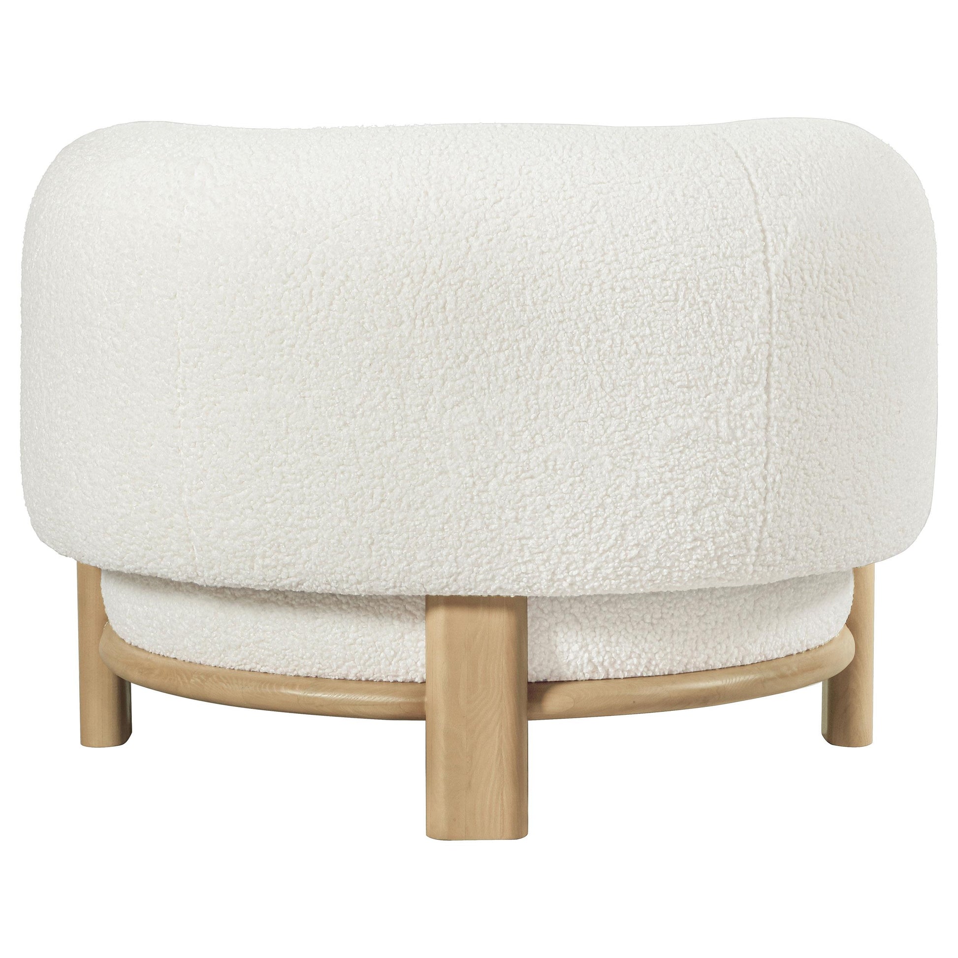 Coaster Furniture Lawler 903169 Upholstered Barrel Back Accent Chair - Ivory IMAGE 6