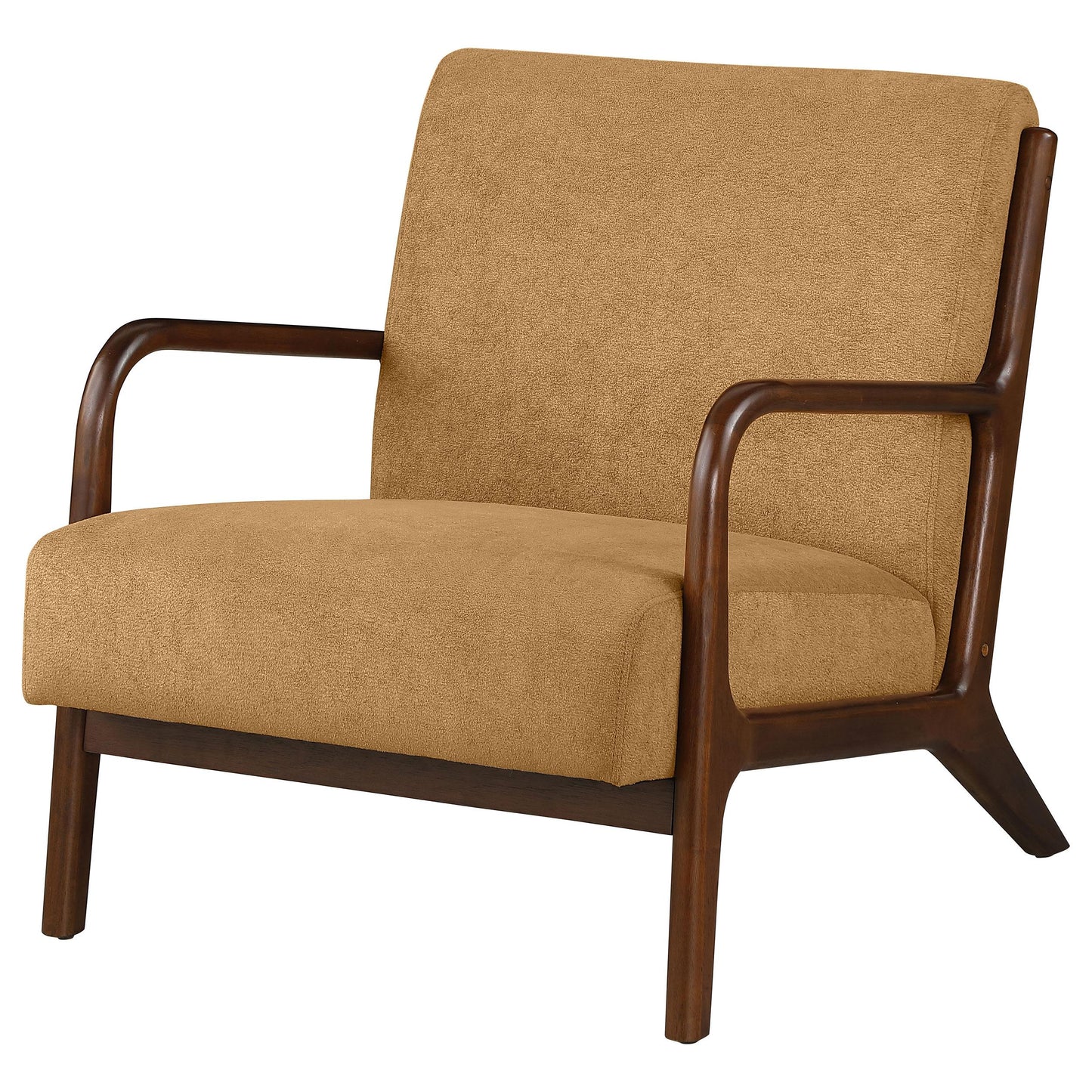 Coaster Furniture Foster 902271 Upholstered Wood Frame Accent Chair - Honey IMAGE 3