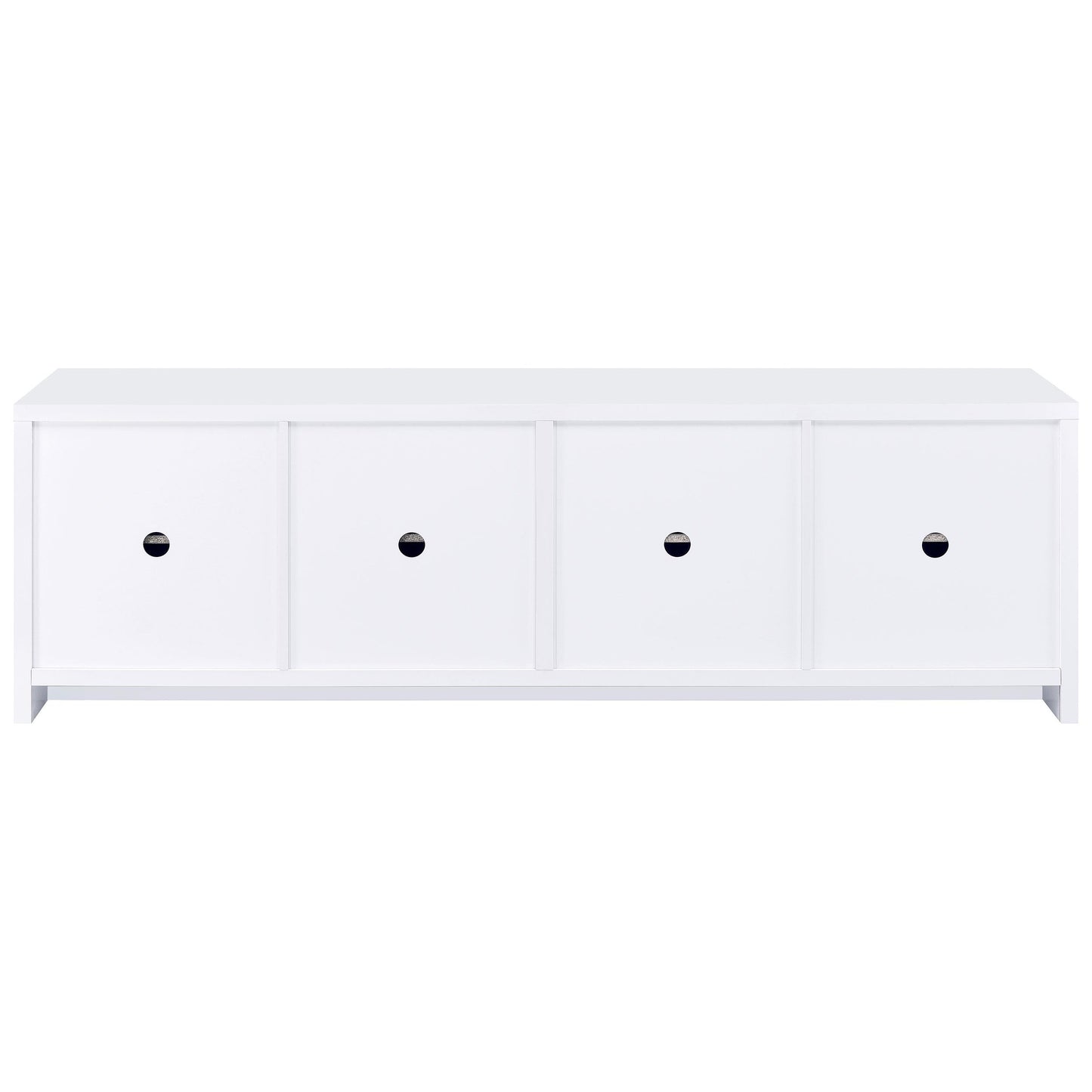 Coaster Furniture Laughlin 724113 4-door Engineered Wood 78-inch TV Stand - White IMAGE 7