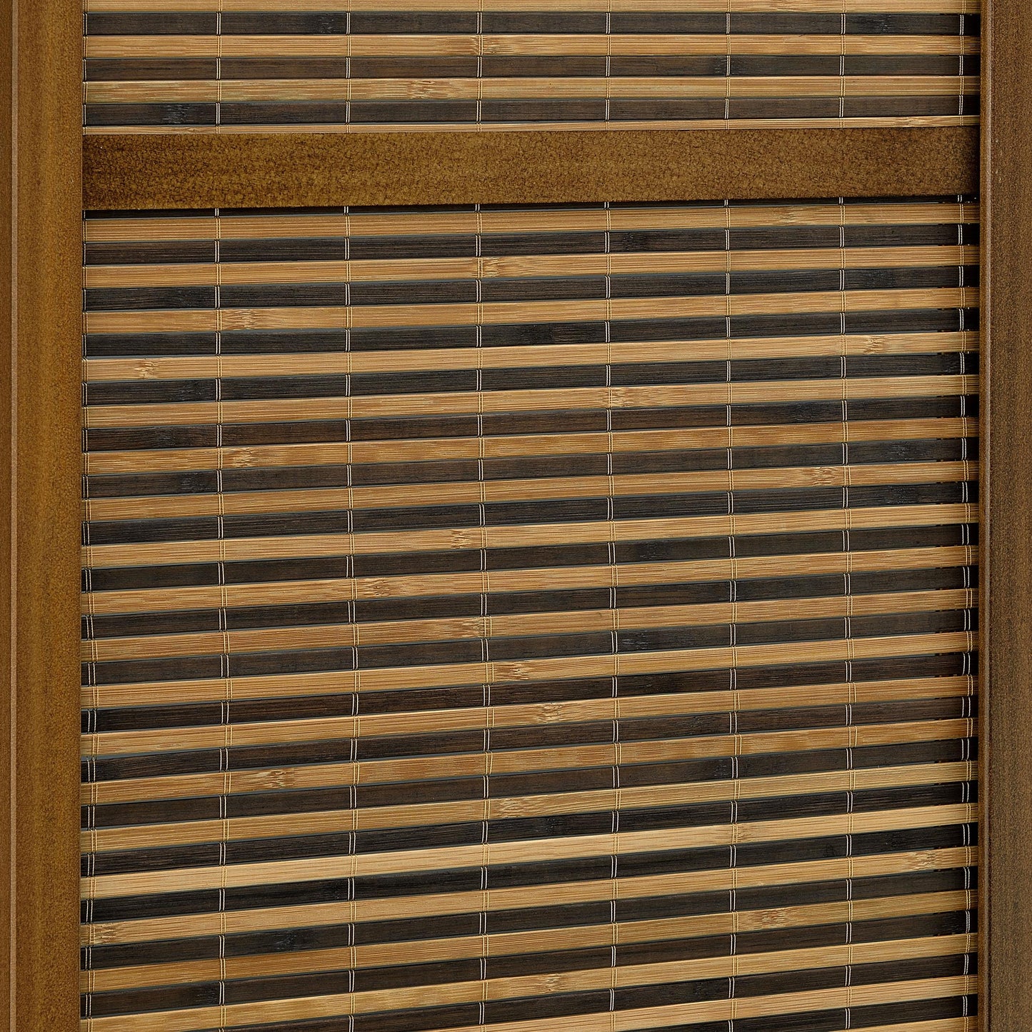 Coaster Furniture Browning 961638 4-panel Bamboo Room Divider Folding Screen - Walnut IMAGE 6