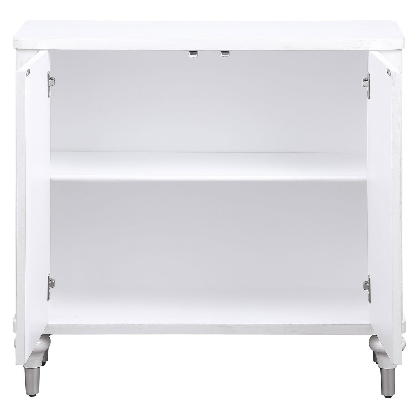 Coaster Furniture Cardella 950411 2-door Mandala Accent Cabinet - Distressed White IMAGE 3