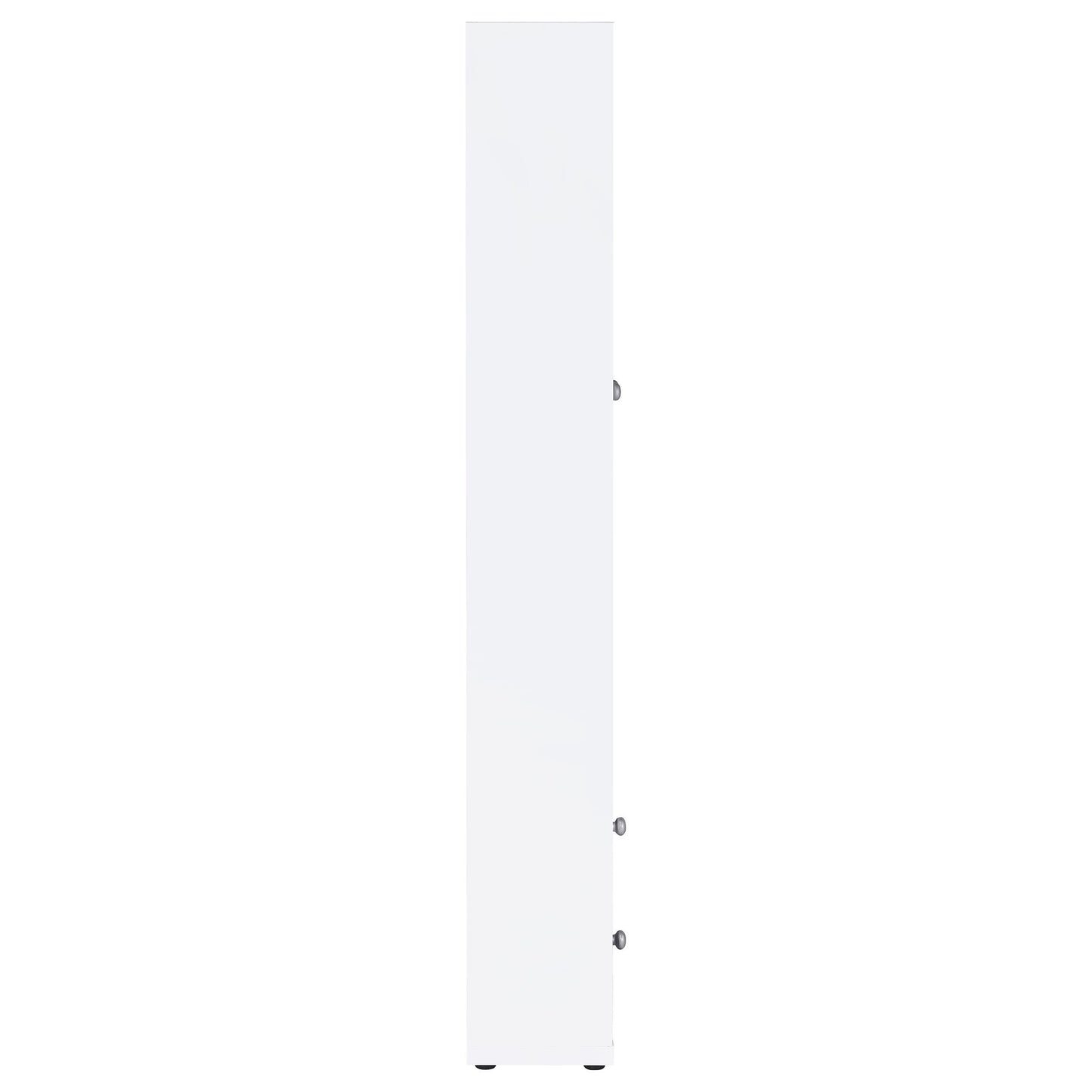 Coaster Furniture Hawthorne 953477 4-shelf Glass Door Tall Cabinet with Drawers - White IMAGE 8