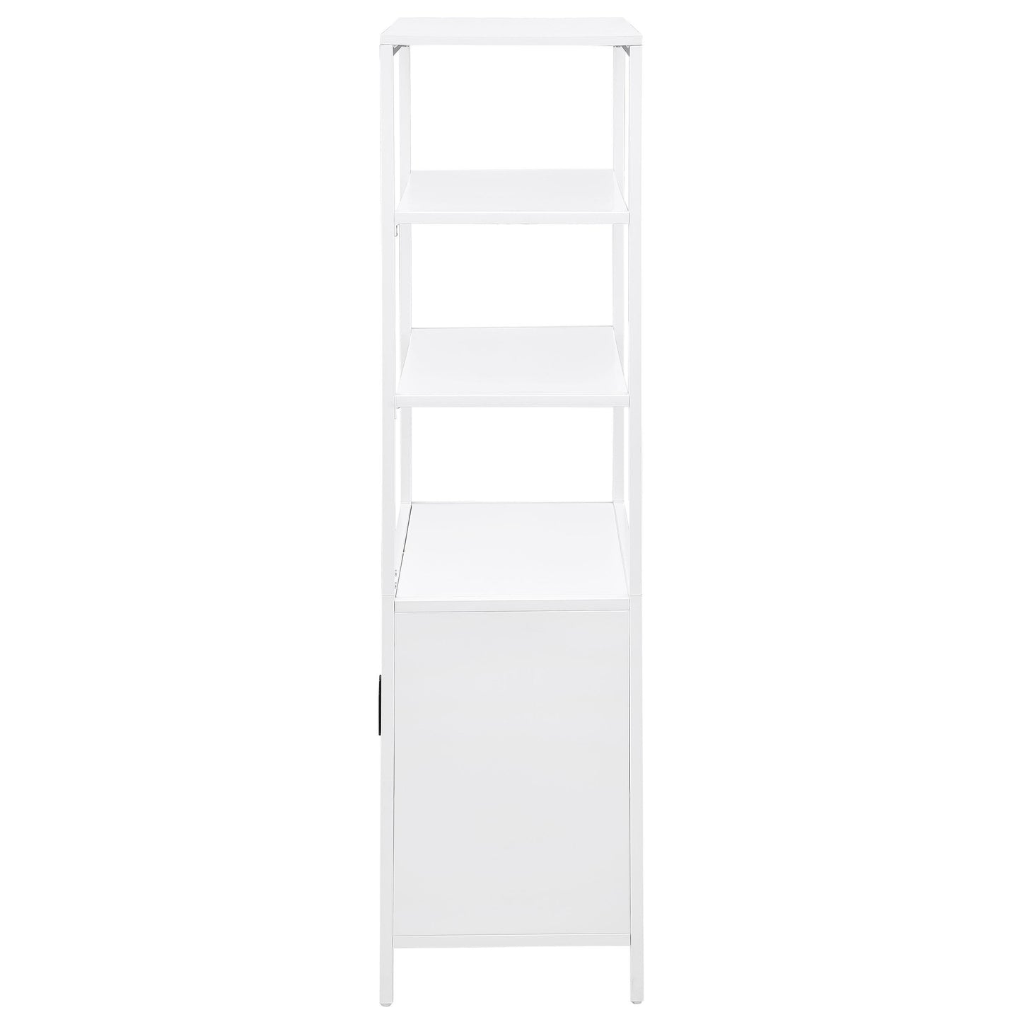 Coaster Furniture Amherst 961652 3-shelf Radio Weave Cane Metal Accent Cabinet - White IMAGE 5