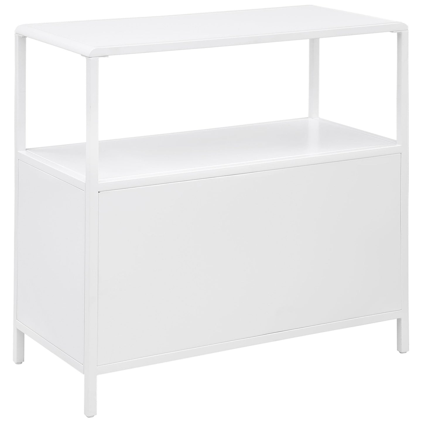 Coaster Furniture Amherst 961642 2-door Radio Weave Cane Metal Accent Cabinet - White IMAGE 6