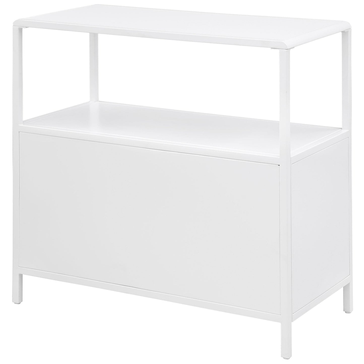 Coaster Furniture Amherst 961642 2-door Radio Weave Cane Metal Accent Cabinet - White IMAGE 7