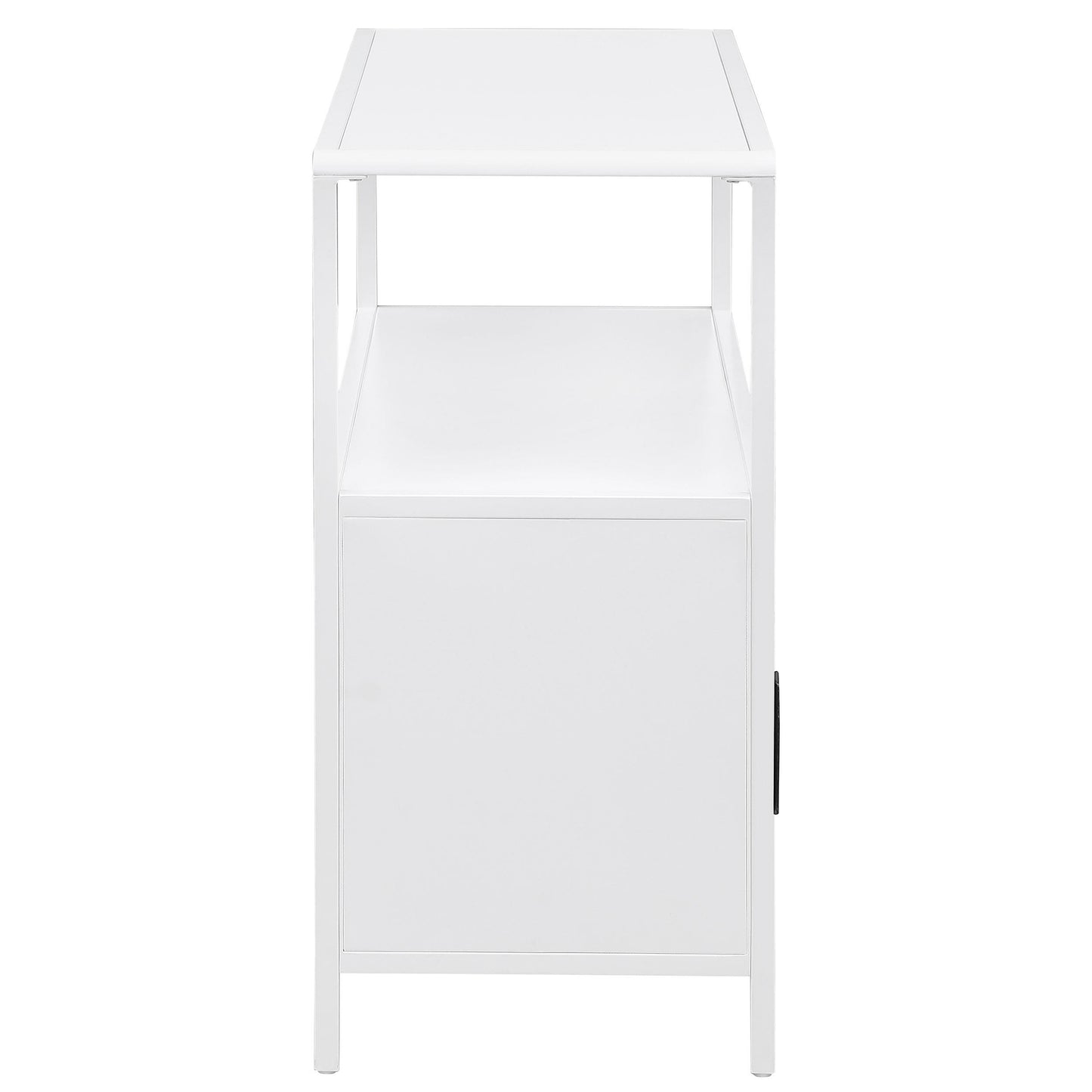 Coaster Furniture Amherst 961642 2-door Radio Weave Cane Metal Accent Cabinet - White IMAGE 8
