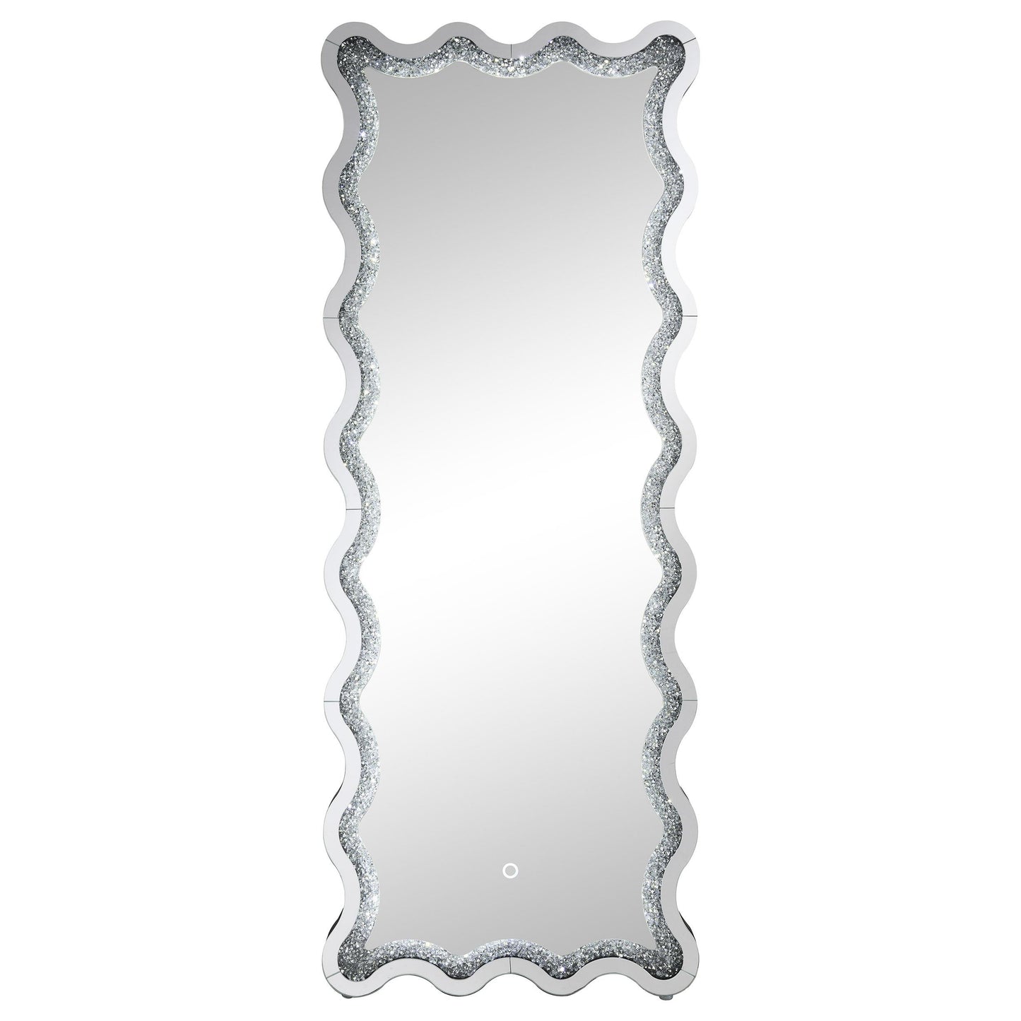 Coaster Furniture Brixey 961473 24 x 63 Inch LED Lighting Standing Floor Mirror - Black IMAGE 6