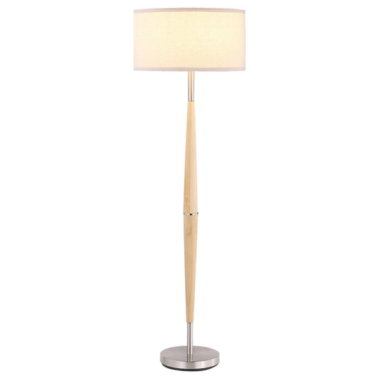 Coaster Furniture Flanary 920239 58-inch Drum Shade Tapered Floor Lamp - Natural IMAGE 1