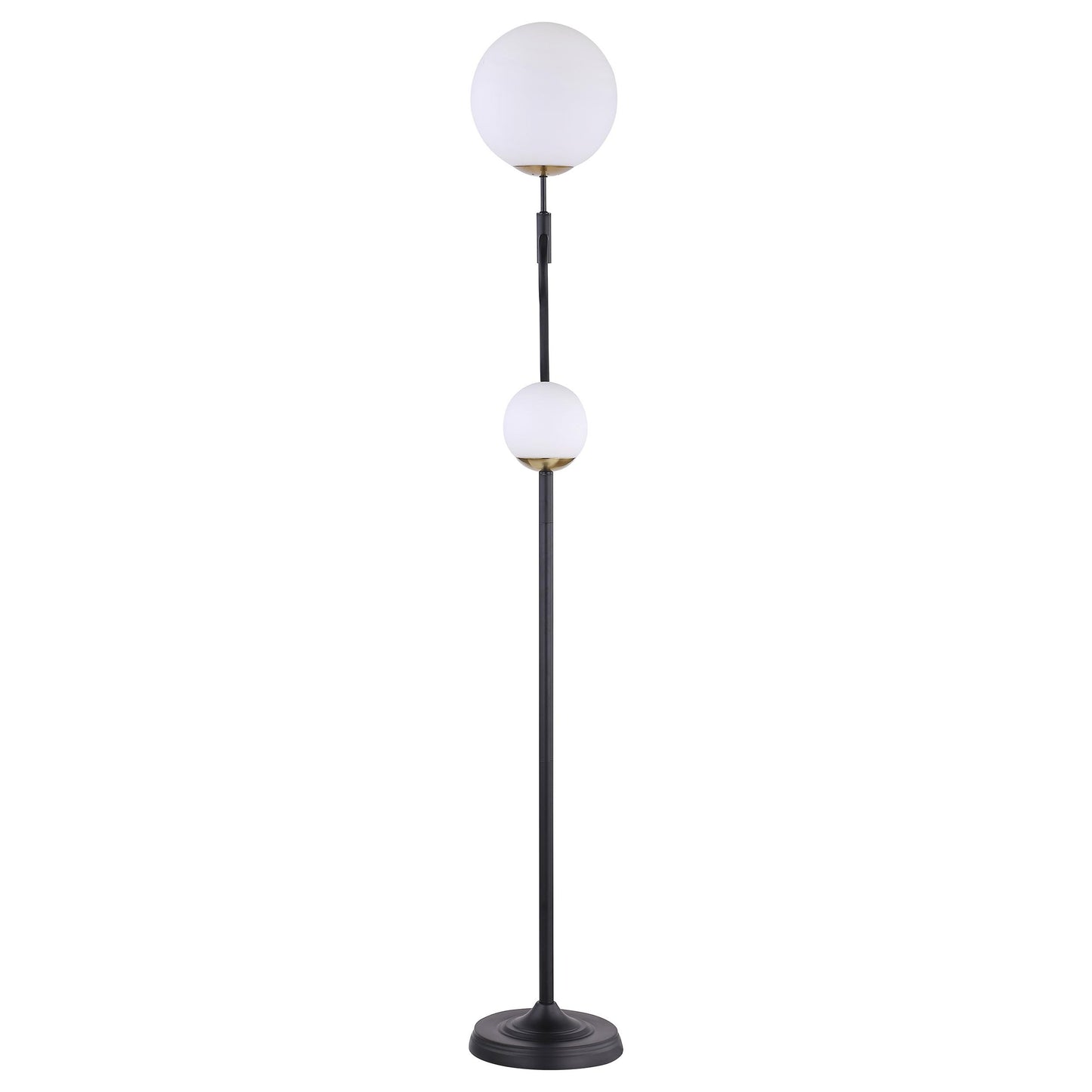 Coaster Furniture Dacki 920243 69-inch Dual Spherical Bulb Metal Floor Lamp - Black IMAGE 3