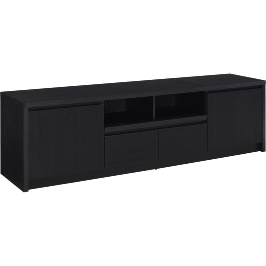 Coaster Furniture Winfield 706223 78-inch 2-door TV Stand Media Console - Black IMAGE 1
