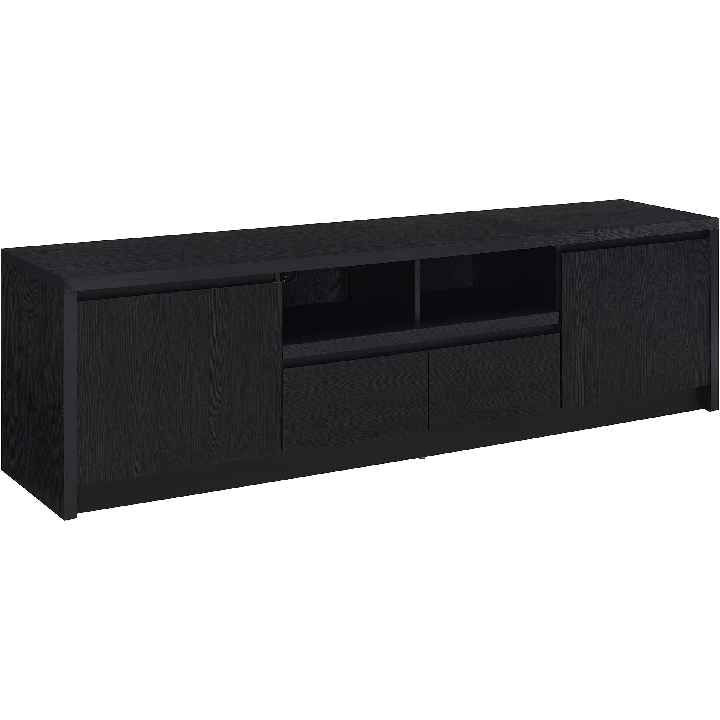 Coaster Furniture Winfield 706223 78-inch 2-door TV Stand Media Console - Black IMAGE 1
