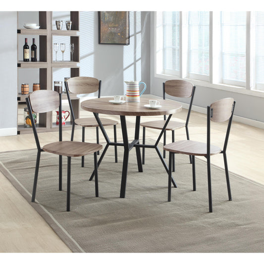 Crown Mark Blake 1230SET-GW 5 pc Round Dining Set - Greywash IMAGE 1