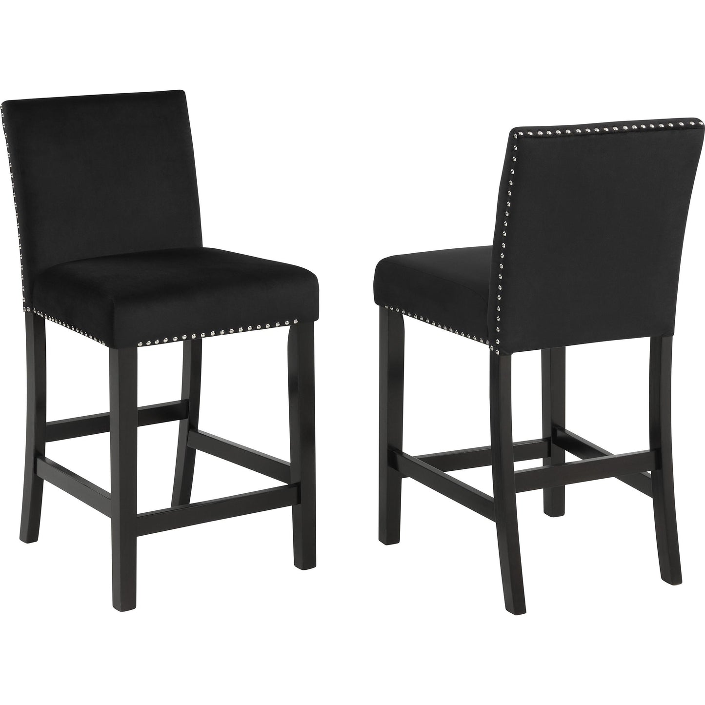 Crown Mark Lennon 1715SET-AB 5 pc Counter Height Dinette - Black IMAGE 3