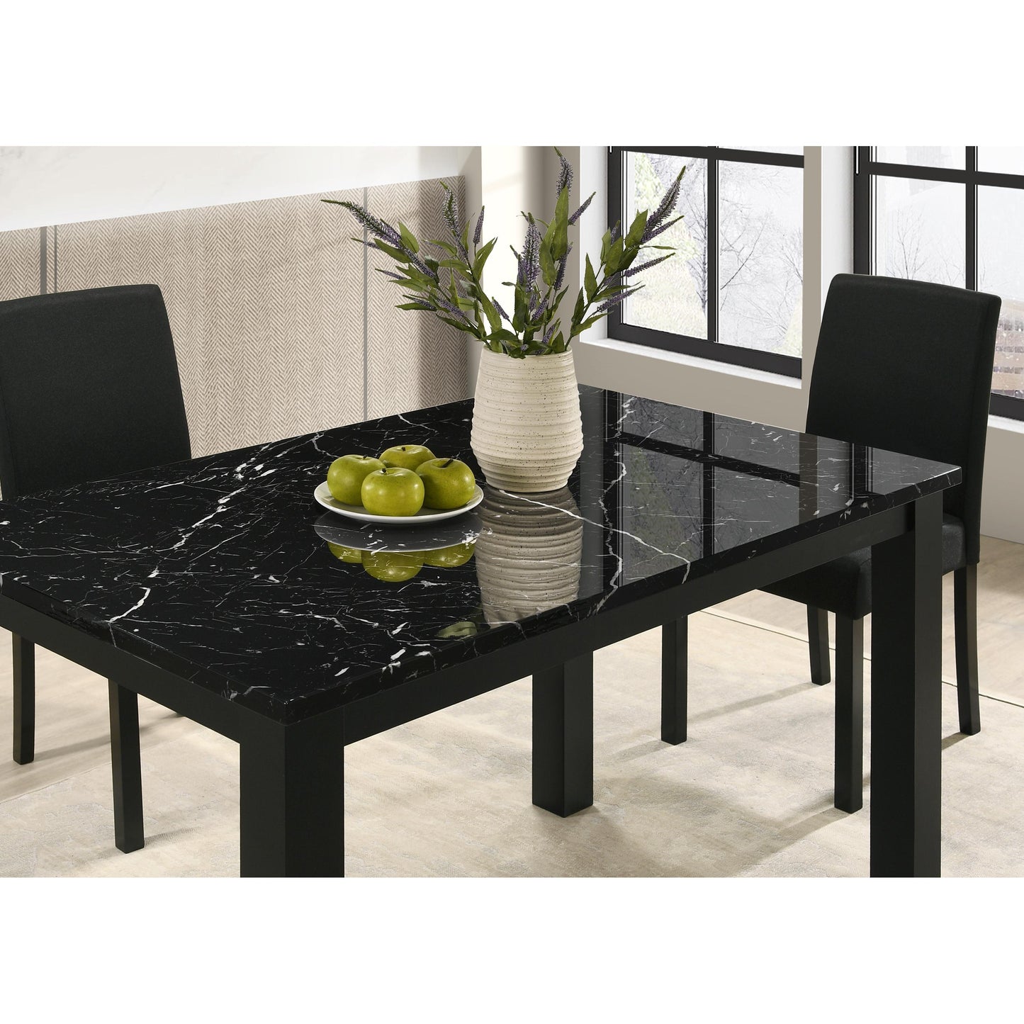 Crown Mark Resia 2120BK-T-3048 Dining Table - Black IMAGE 3