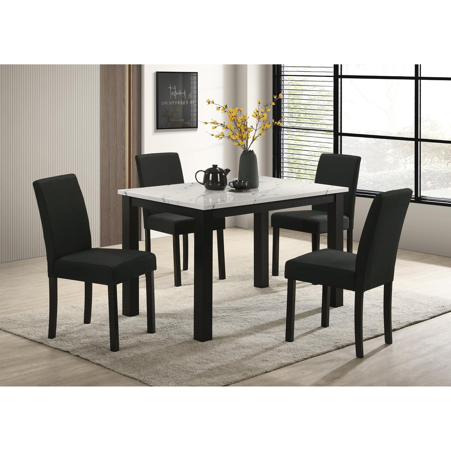 Crown Mark Resia 2120T-3048 Dining Table - White IMAGE 2