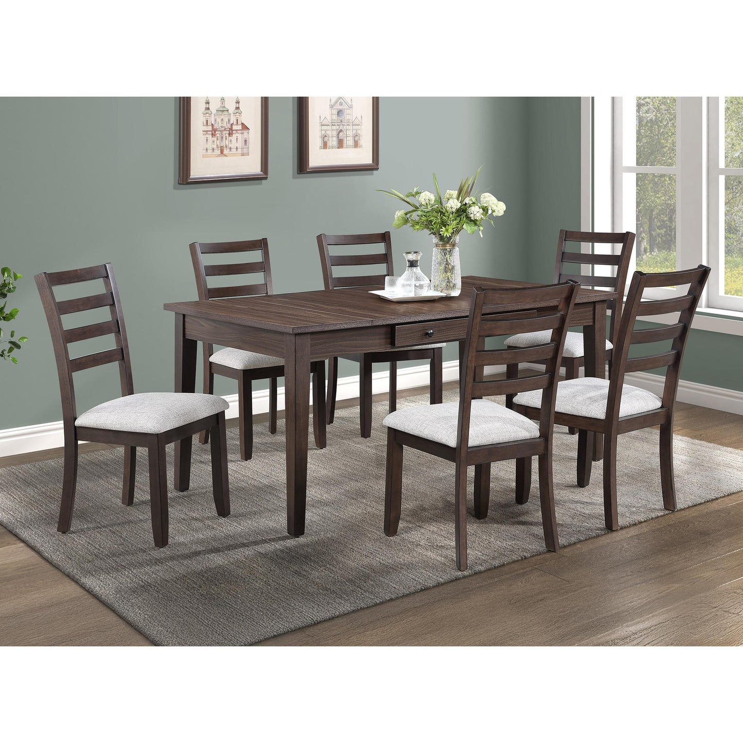Crown Mark Wagner 2326T-3666 Dining Table with Storage IMAGE 2