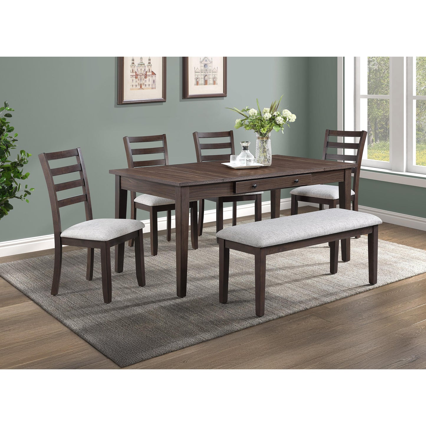Crown Mark Wagner 2326T-3666 Dining Table with Storage IMAGE 4