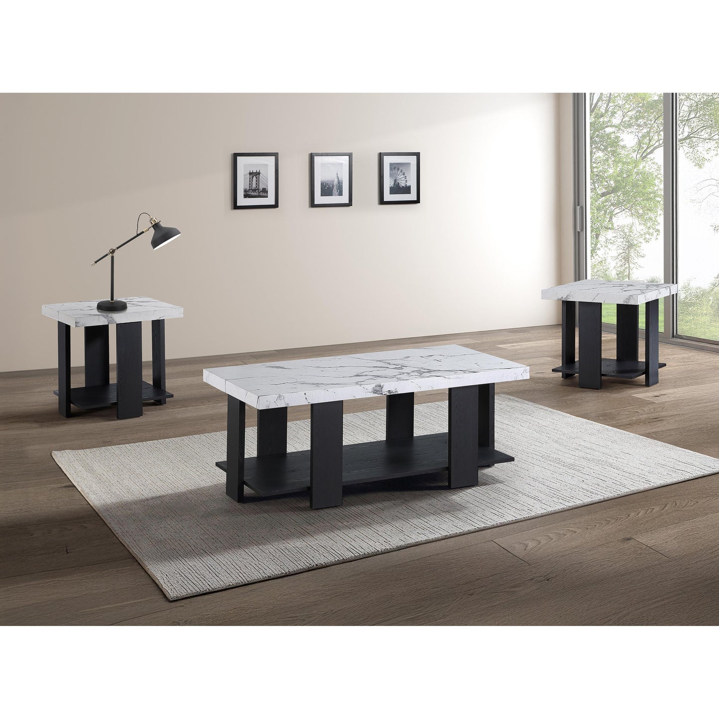 Crown Mark Boris 4230SET-MBL 3 pc Cocktail Table Set IMAGE 1