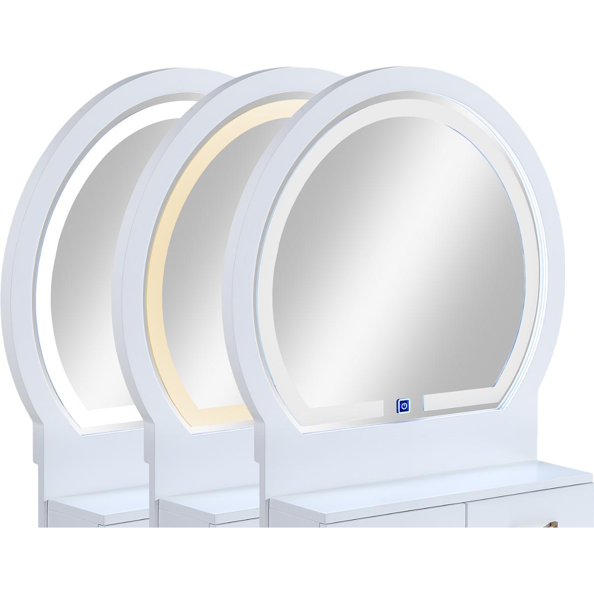 Crown Mark Cecilia 4905SET-WH Vanity Table & Stool - White IMAGE 10