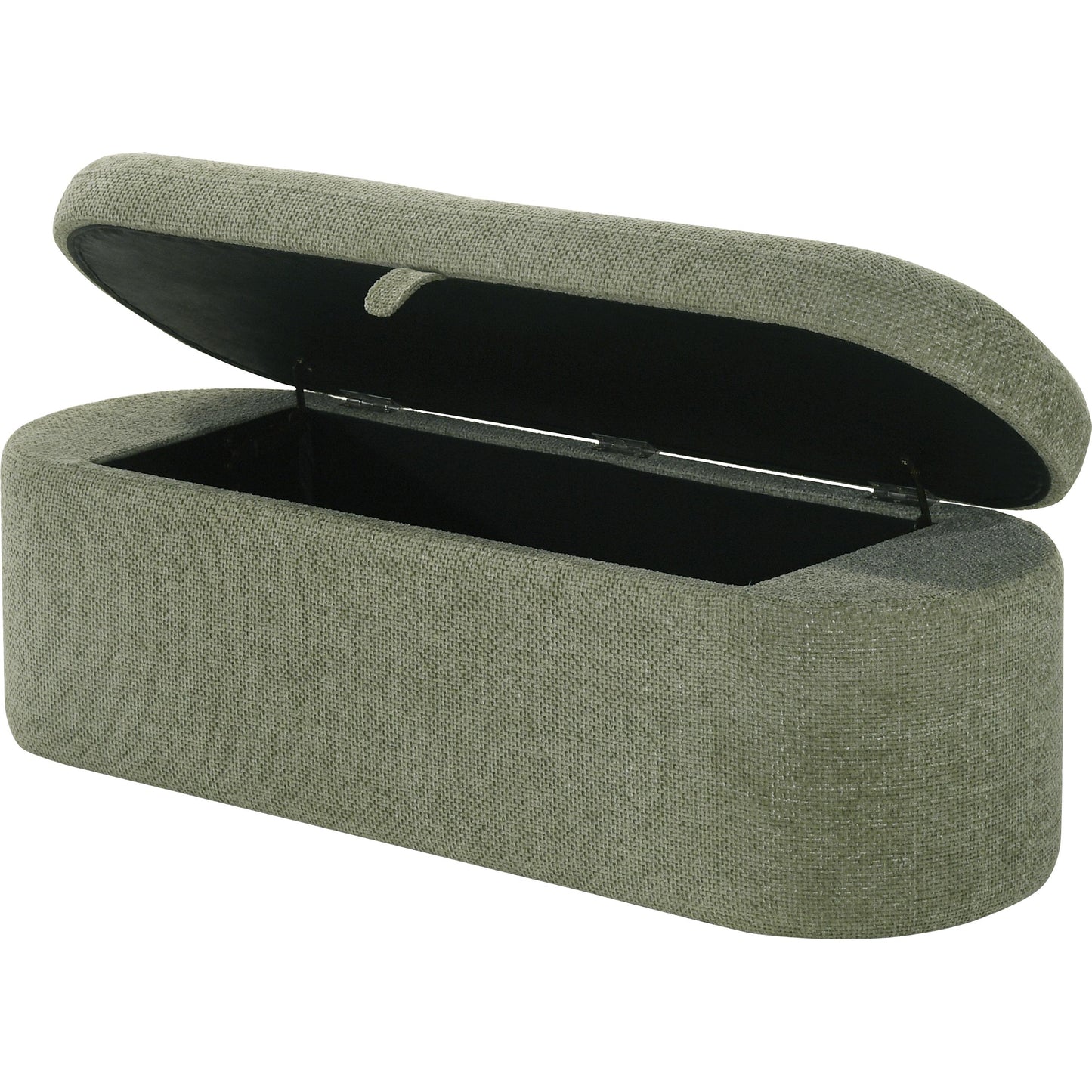 Crown Mark Philipa 4924GR-BENCH Storage Bench - Green Tweed IMAGE 2