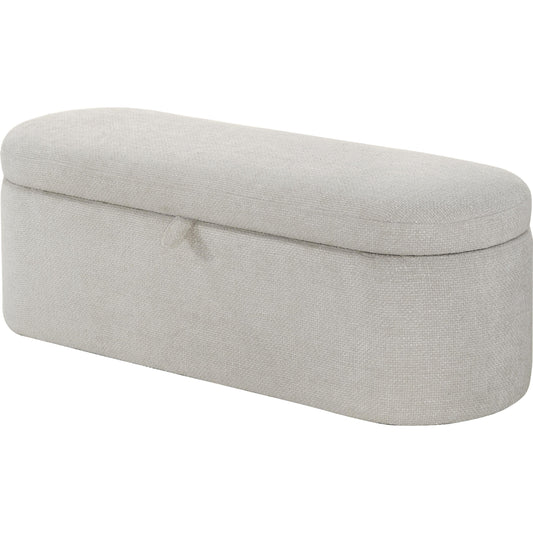 Crown Mark Philipa 4924OT-BENCH Storage Bench - Oatmeal Tweed IMAGE 1