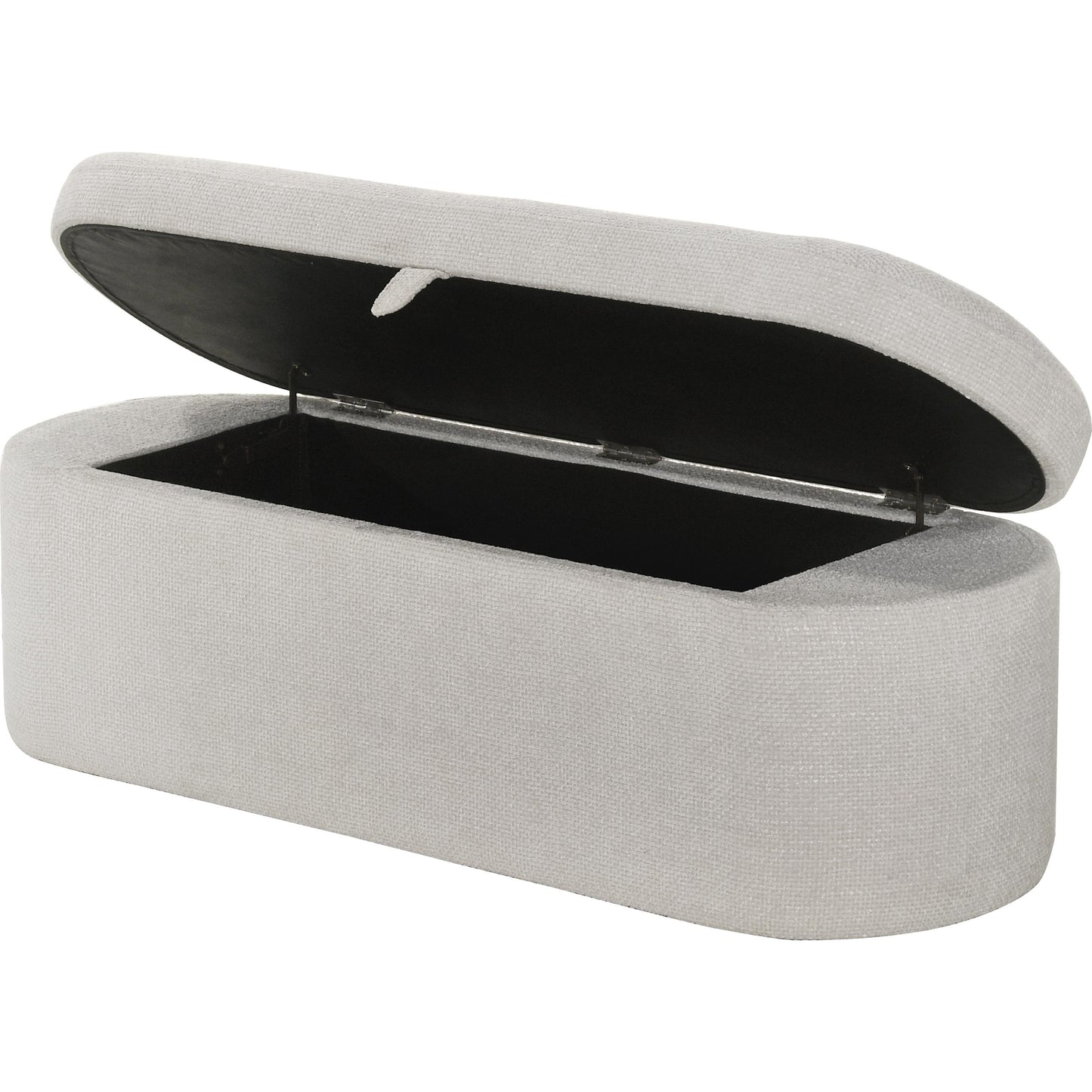 Crown Mark Philipa 4924OT-BENCH Storage Bench - Oatmeal Tweed IMAGE 2