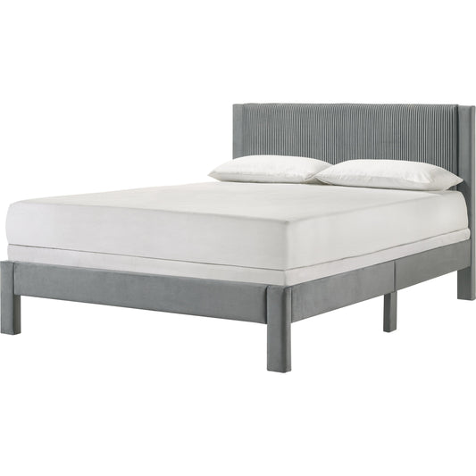Crown Mark Lucia 5097LG-Q Queen Bed - Light Grey IMAGE 1