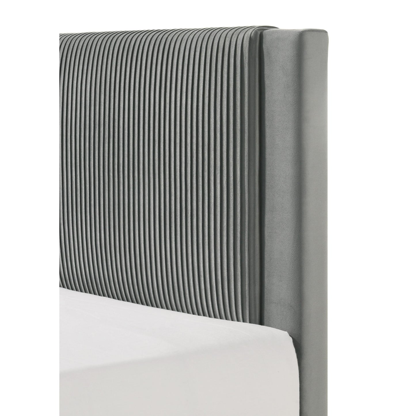 Crown Mark Lucia 5097LG-Q Queen Bed - Light Grey IMAGE 4