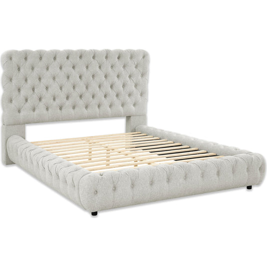 Crown Mark Flory 5112DV-Q Queen Bed - Dove IMAGE 1